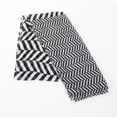 thumbnail image 2 of Womens Black Sheer Lightweight Chevron Print Scarf by Howard's, 2 of 2