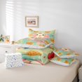 thumbnail image 6 of Manfei Cute Axolotl 7pcs Queen Bedding,Watercolor Salamander Print Bedding Comforter Set Queen,Colorful Stars Reversible, 6 of 7