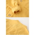 thumbnail image 5 of GYRATEDREAM Toddler Baby Boys' Long Sleeve Shirts Kids Classic Collared Button-Down Tshirt Solid Cotton Top Yellow for 2-9Y, 5 of 8