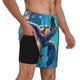 thumbnail image 2 of Balery Colorful Underwater Plant Turtle Bañador para hombre, shorts de playa de secado rápido con entrepierna y forro de compresión-Small, 2 of 6
