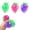 Grape, variant on Tomato Stress Ball, Soft Rubber Beads Sensory Toy, Squeeze Anxiety Relief for Kids, Realistic Pinch Decompression Fruit, Hand-Eye Coordination Training