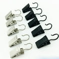 thumbnail image 2 of OULII 60Pcs Silver Metal Drapery Rings with Clips for Curtain Use Featuring Solid Rim Design, 2 of 6