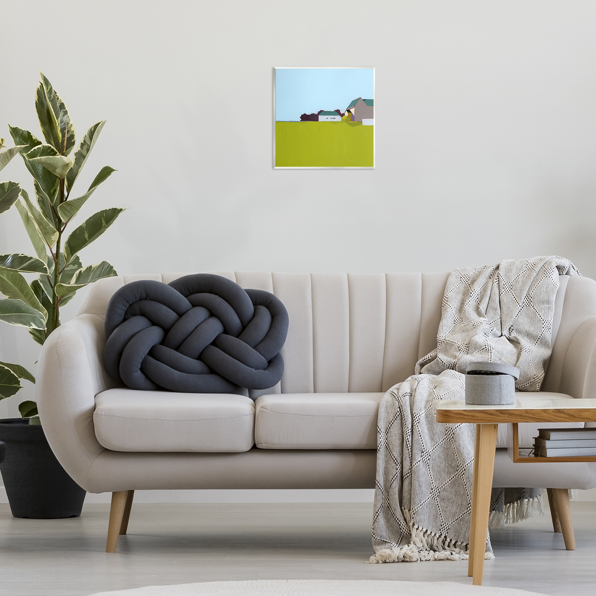 Spring Morning Farm Land Wall Plaque Art, design by Ruth LaGue