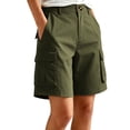 thumbnail image 2 of Dxzfnsa Women's Hiking Cargo Shorts with Pockets Quick Dry Lightweight Summer Shorts for Women Golf Casual S-2XL, 2 of 8