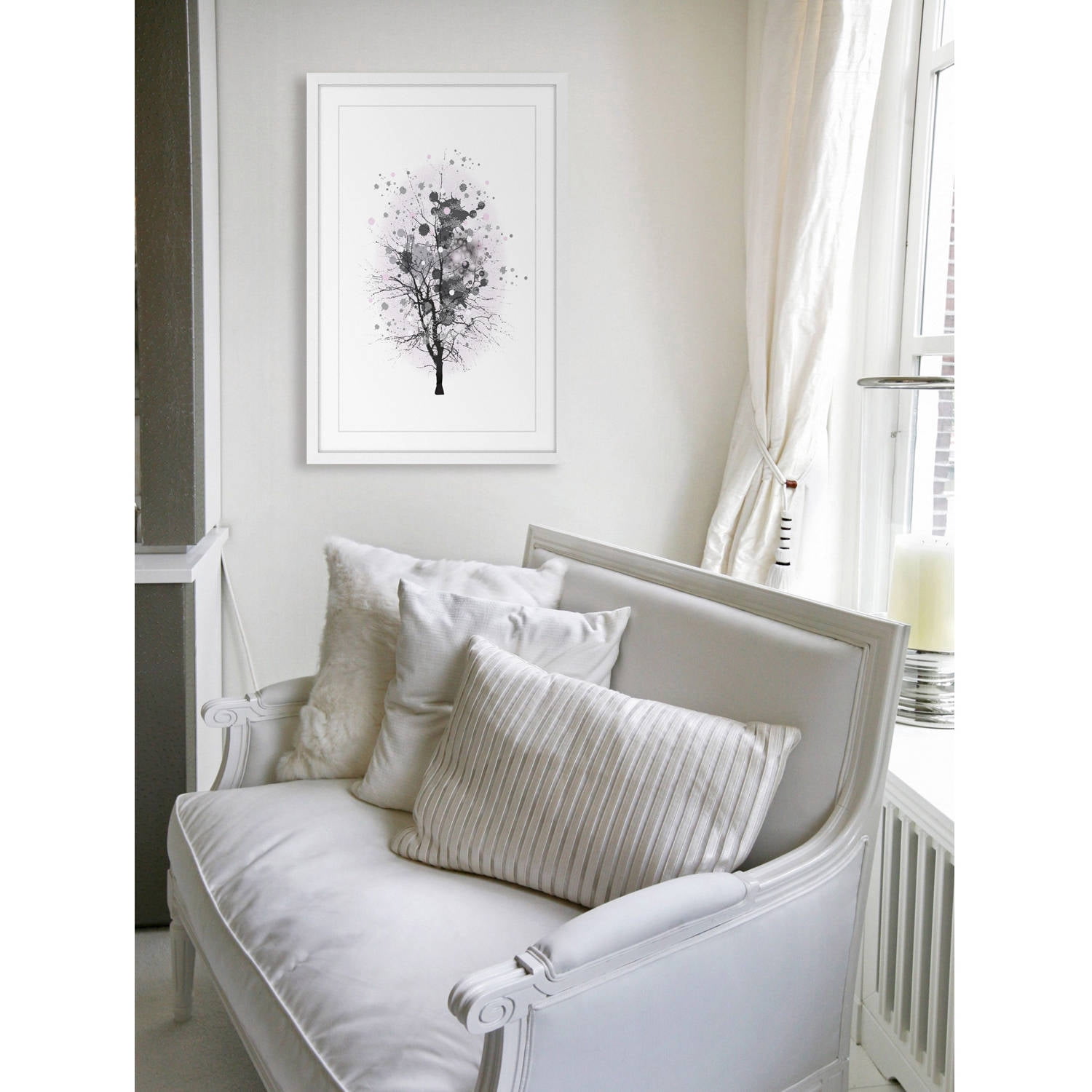 Marmont Hill "Branch Splash" by Katarina Snygg Framed Painting Print