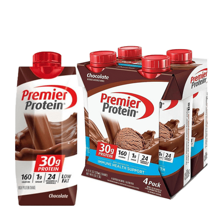 Premier-Shake Protein Drink - One (1) Pack of Four (4) Delicious and Flavorful 30g High Protein, 11Fl Oz