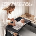 thumbnail image 2 of Babyomi 4 in 1 Baby Bassinet with Diaper Changer, Long Next to Bed Crib with Mattress,Height Adjustable,Pack and Play,Bedside Crib Sleeper, Black, 2 of 7