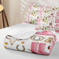 thumbnail image 4 of jejeloiu Rustic Bull Skull Twin Quilt Set Kids,Western Cowgirls Boots Bohemian Exotic Style Twin Coverlet Set For Girls,2-Piece, 4 of 7