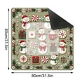thumbnail image 3 of Christmas Mahjong Mat 31.5 x 31.5 Inch Waterproof Noise Reducing Cover with Carry Bag, Foldable Piece for Mahjong Travel Set, Smooth Mahjong Tablecloth for Indoor Use, 3 of 9