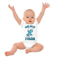 thumbnail image 3 of Grouchy Smurf Ask Me If I Care Grump Romper Boys or Girls Infant Baby Brisco Brands 18M, 3 of 7