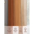thumbnail image 6 of Burnt Orange Gray Ombre Sheer Curtains 84 Inch Length 2 Panels Set, Vintage Farmhouse Wooden Voile Window Treatment Rod Pocket Curtains Sheers Drapes for Bedroom/Living Room/Kitchen 52"x84"x2, 6 of 7
