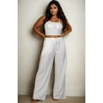 thumbnail image 4 of Saronite Basics Bustier Court à Bretelles Réglables et Poches Inclinées 2 Côtés, Blanc (Femmes Plus), 4 of 5