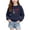 Navy, variant on Asxite Toddler Tops Long Sleeve Fleece Sweatshirt Casual Loose Heart Print Fall Winter 1-13 Y