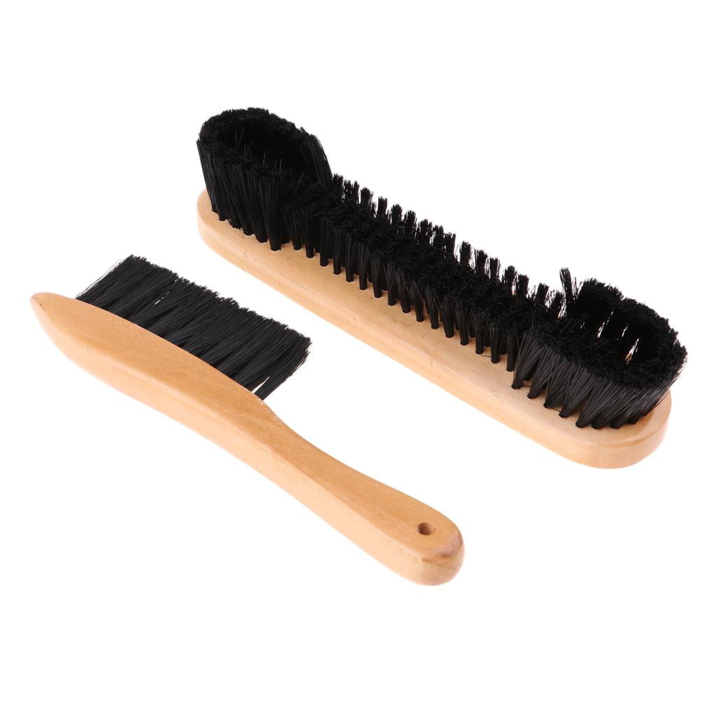 Durable Billiards 9 Inch Wooden Pool Table and Rail Brush Set Cleaner Cleaning