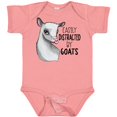 thumbnail image 3 of Inktastic Easily Distracted by Goats Cute Goat Boys or Girls Baby Bodysuit, 3 of 5