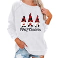thumbnail image 2 of Aloohaidyvio Christmas Tops,Womens Christmas Sweatshirt Fashion Print Round-Neck Pullover Tops Long Sleeve Comfortable Blouse, 2 of 5