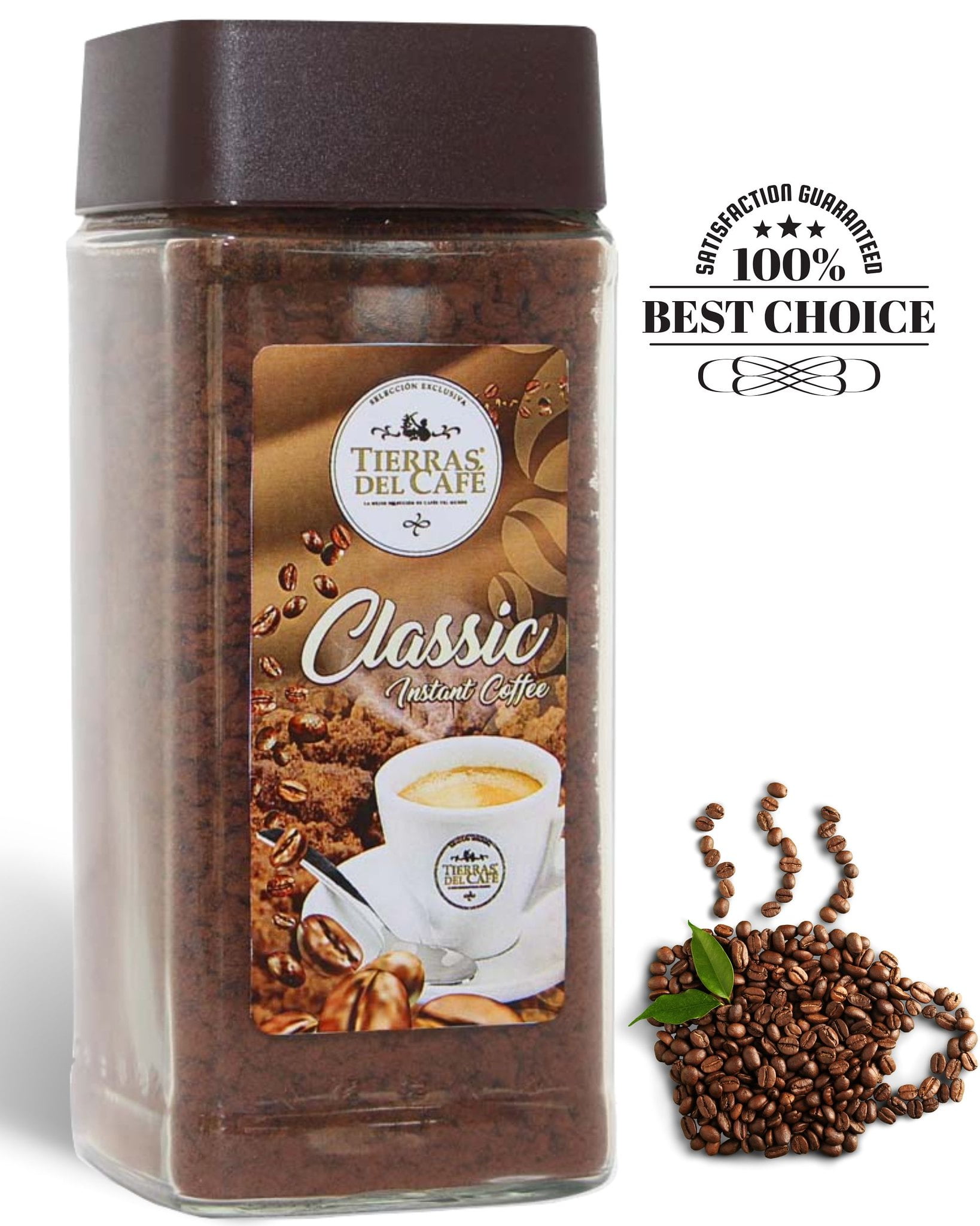 Instant Coffee Classic Medium Roast Convenient Robusta Bean Soluble