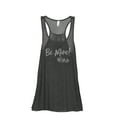 thumbnail image 1 of Be Mine Wine Women's Fashion Sleeveless Flowy Racerback Workout Yoga Tank Top Charcoal Grey Small, 1 of 3