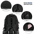 thumbnail image 6 of Smicure Travel carry on Backpack Laptop Business 18 Inch Business Anti Theft Slim Sturdy College School Computer Bag.Black, 6 of 8