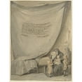 thumbnail image 2 of Aert Schouman 15x18 Gold Ornate Wood Frame and Double Matted Museum Art Print Titled - Widow with Four Children in a Coffin (1782), 2 of 4