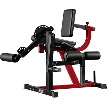 Syedee 4 IN 1 Leg Extension and Curl Machine, 450 lbs Adjustable Leg Curl with Plate Loaded, Leg Extender for Home Gym