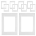 thumbnail image 2 of Cadres Photo Tapis Carton Blanc pour Artistes Encadrement Diy 10Ensemble, 2 of 8