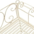 thumbnail image 5 of vidaXL Garden Bench 132 cm Metal Antique White, 5 of 5