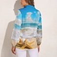 thumbnail image 2 of Starfish Beach Long Sleeve Blouse Woman Streetwear Casual Shirts Summer Oversize Woman Streetwear Clothing Birthday Present, 2 of 7
