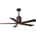 thumbnail image 1 of Matthews Fan Atlas 52-Inch Patricia-5 Ceiling Fan with LED in Bronze/Walnut, 1 of 7