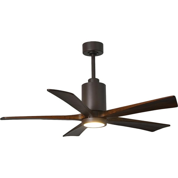 Matthews Fan Atlas 52-Inch Patricia-5 Ceiling Fan with LED in Bronze/Walnut