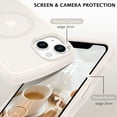 thumbnail image 5 of YINLAI iPhone 13 Case /iPhone 14 Case Compatible with Mag-safe,Translucent Wave Full Camera Protection Matte Phone Case for iPhone 14/iPhone 13 Case, Gray, 5 of 7