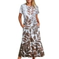 thumbnail image 1 of Robes pour Femmes Robe Imprimée à Col Rond et Manches Courtes pour Femmes, 1 of 1