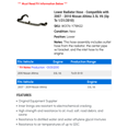 thumbnail image 2 of Lower Radiator Hose - Compatible with 2007 - 2010 Nissan Altima 3.5L V6 (Up To 1/31/2010) 2008 2009, 2 of 2