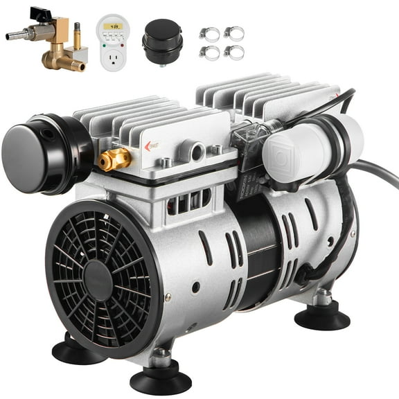 KFFKFF 5.2CFM Pond Aerator Lake 3/4 HP for Up to 3 Acre 50 Feet Deep Pond Aeration Kit 550W with Timer