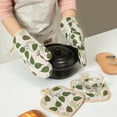 thumbnail image 5 of Anckoeil Winter Savins!Kitchen Microwave Thermal Insulation Gloves Thickened Plaid And Heat Protective Gloves Baking Cotton And Linen Oven Gloves, 5 of 6