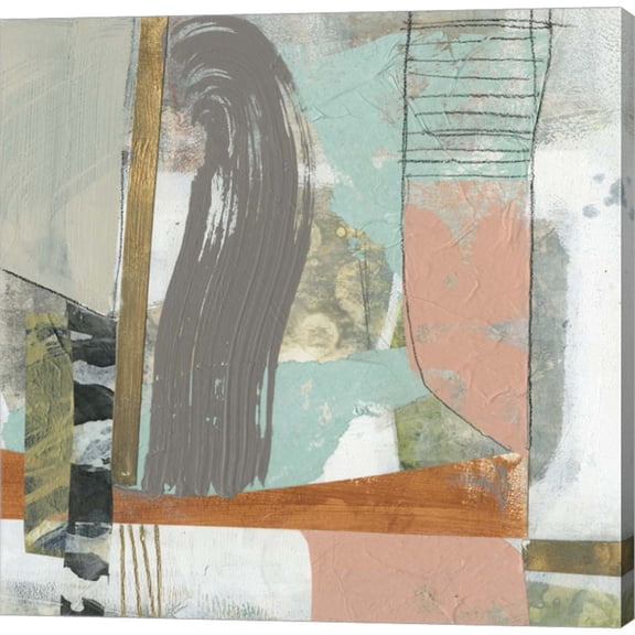 Great Art Now Playful Collage II by Jennifer Goldberger, Canvas Wall Art, 24W x 24H