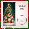 thumbnail image 1 of Snowman Banner Winter Welcome Decoration Christmas Snowflake Polyester Fabric Sign for Holiday Party Indoor Outdoor, 1 of 5