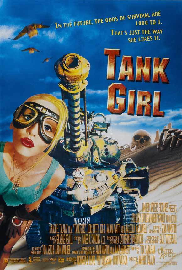 Lori Petty As Tank Girl In Tank Girl 11x17 Mini Poster Full Length On Tank 
