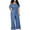 Sky Blue, variant on Denim Jumpsuit for Women Jumpsuits Off Shoulder Look Playsuits Club Long Party Jumpsuits for Women Dark Blue