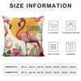 thumbnail image 5 of PHYHOO Summer Flamingo Pillow Covers Decorations Throw Pillows Farmhouse Outdoor Patio Cushion Case for Sofa Couch Home, 5 of 5