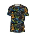 thumbnail image 6 of Wukai Off-Road Vehicle Print Men's Short-Sleeved Mesh T-Shirt,Quick-Dry Short Sleeve Workout T-Shirt-6X-Large, 6 of 8