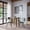 Jade, variant on Reclamation Five Piece Round Rustic Reclaimed Solid Wood Round Dining Set with Upholstered Chairs