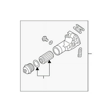 Genuine OE Kia Engine Oil Filter Housing - 26310-3LTA0