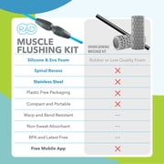 RAD 2-in-1 Muscle Flushing Kit – Exercise Foam Roller & Massage Stick – Deep Tissue Muscle Recovery Tools