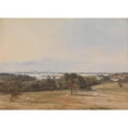 thumbnail image 2 of Frederick Richard Lee 18x14 Gold Ornate Wood Frame and Double Matted Museum Art Print Titled - Southampton Water, Near Hamble, 2 of 4