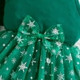 thumbnail image 5 of newwalpole Girls Dress With Cardigan Sets Velvet Girls Party Dress Multi-layered Tulle Xmas Clothes Party Clothes Green for Size 5-6 Years, 5 of 6