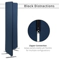 thumbnail image 6 of VIVO Navy Blue 72 x 66 inch Privacy Panel Office Partition, Cubicle Room Divider, 6 of 8