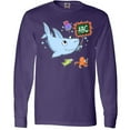 thumbnail image 3 of Inktastic Teacher Shark with School of Fish Long Sleeve T-Shirt, 3 of 5