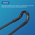 thumbnail image 4 of Unique Bargains Folding Table Legs, 4 Pack 18cm(7.1') Metal Foldable Coffee Table Legs, Black, 4 of 6