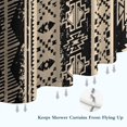 thumbnail image 6 of Black Geometric Triangle Diamond Pattern Shower Curtain 72"x72" ,Bathroom Decorative Shower Curtains Set with 12 Hooks,Modern Waterproof Washable Shower Curtain, 6 of 6